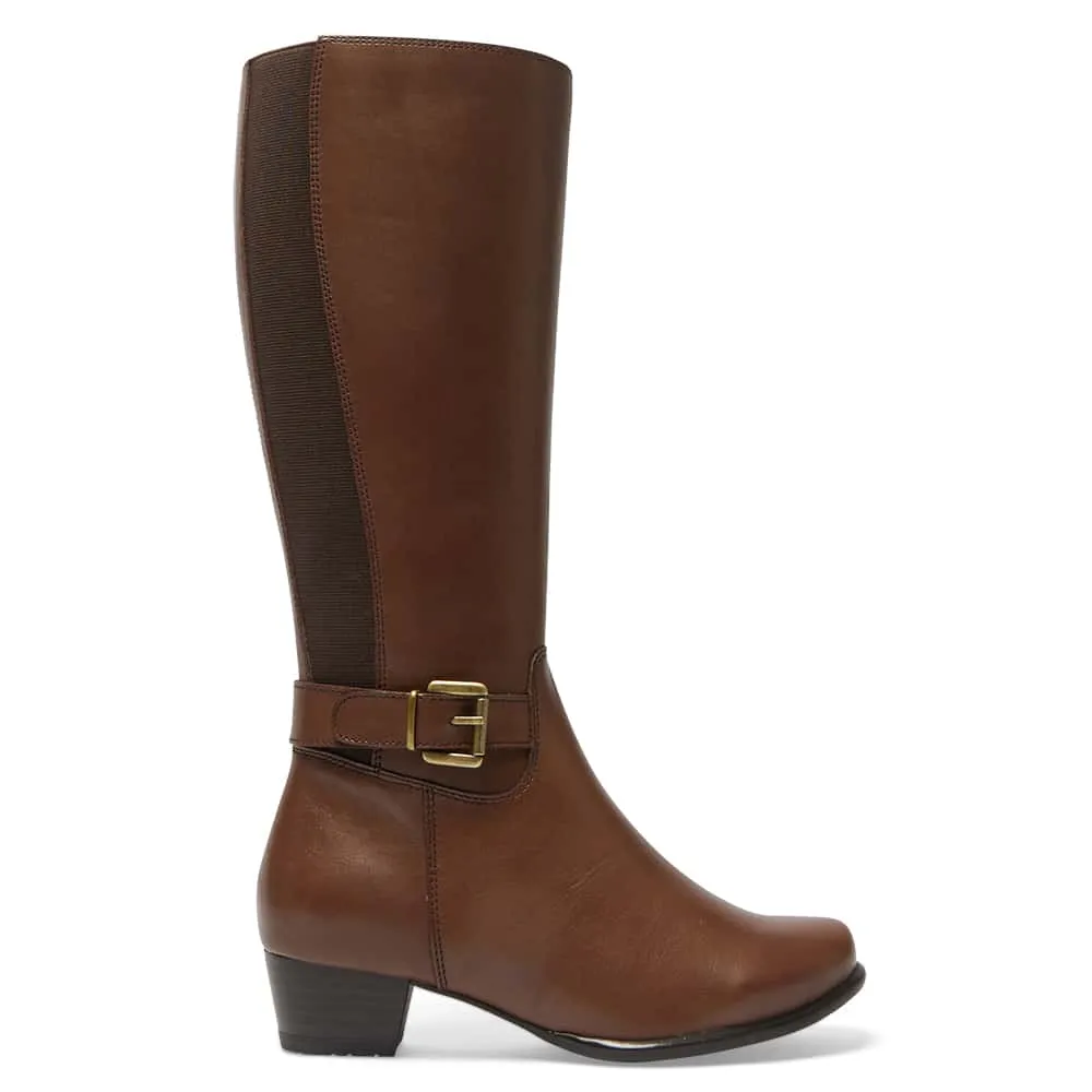 Diesel Boot in Brown Leather