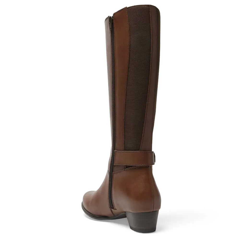 Diesel Boot in Brown Leather