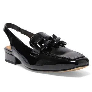 Domino Loafer in Black Patent