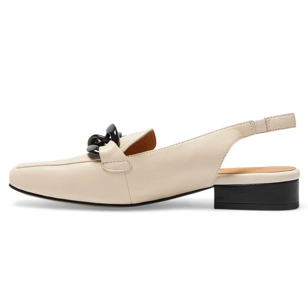 Domino Loafer in Ivory/black Multi Leather