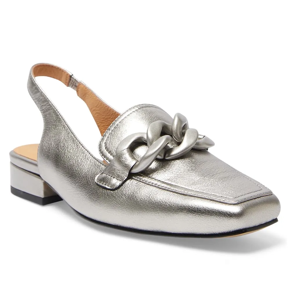 Domino Loafer in Pewter Leather