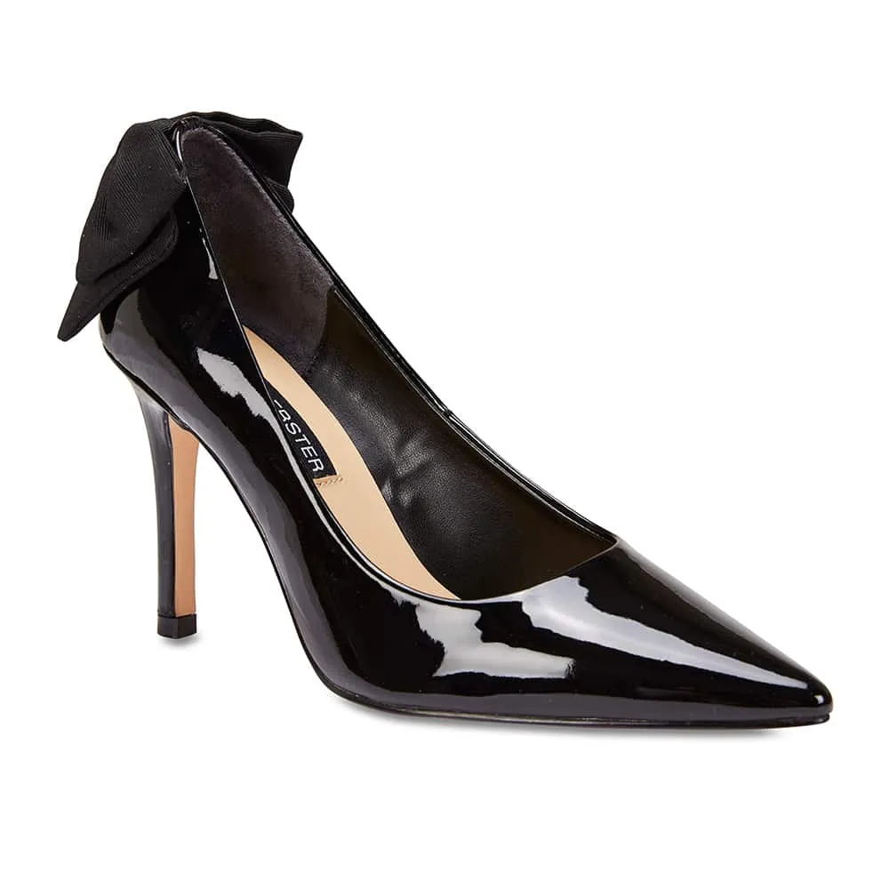 Donna Heel in Black Patent