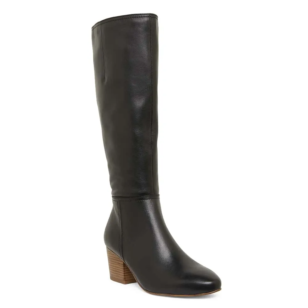 Drake Boot in Black Leather