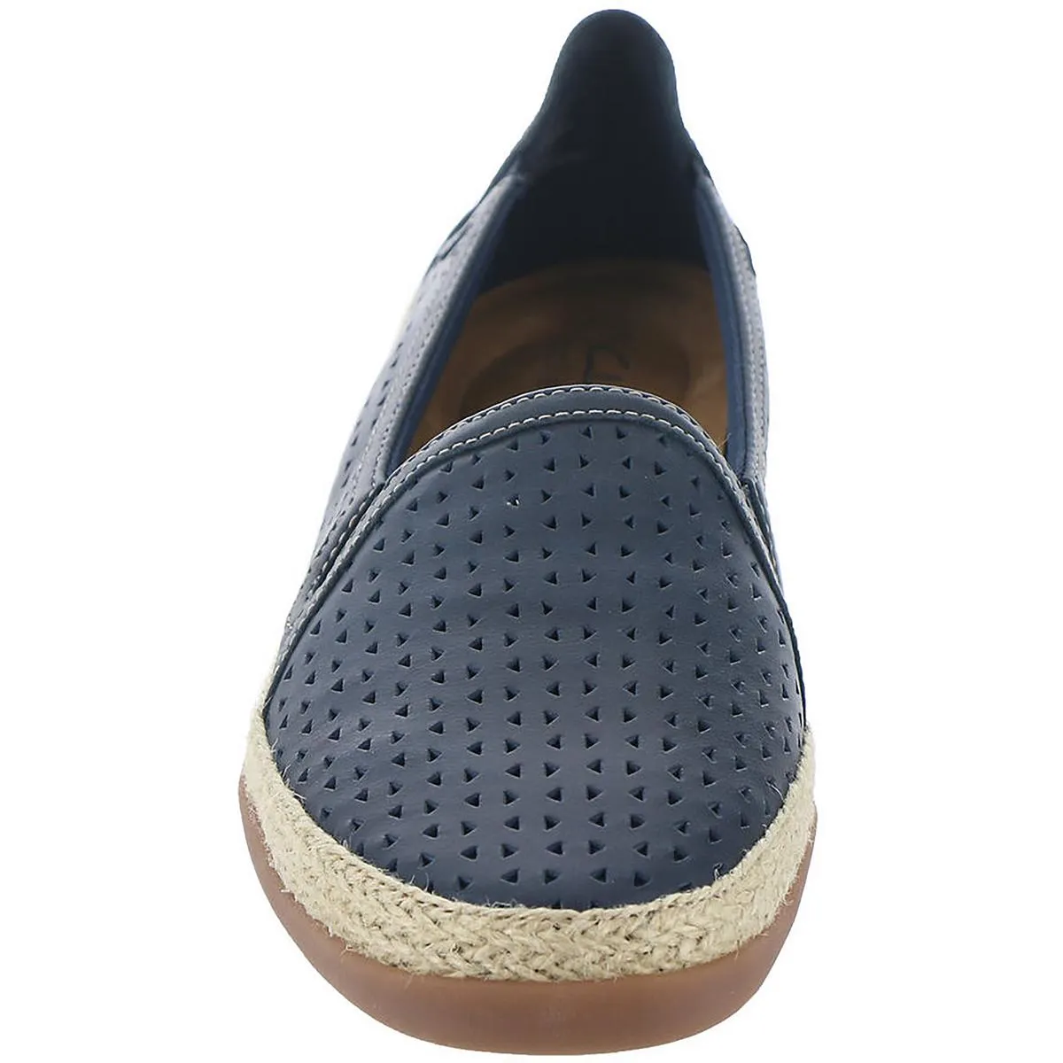 Elaina Ruby Womens Slip On Leather Loafers
