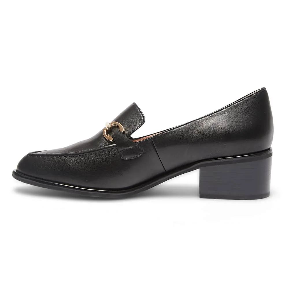 Elena Loafer in Black Leather
