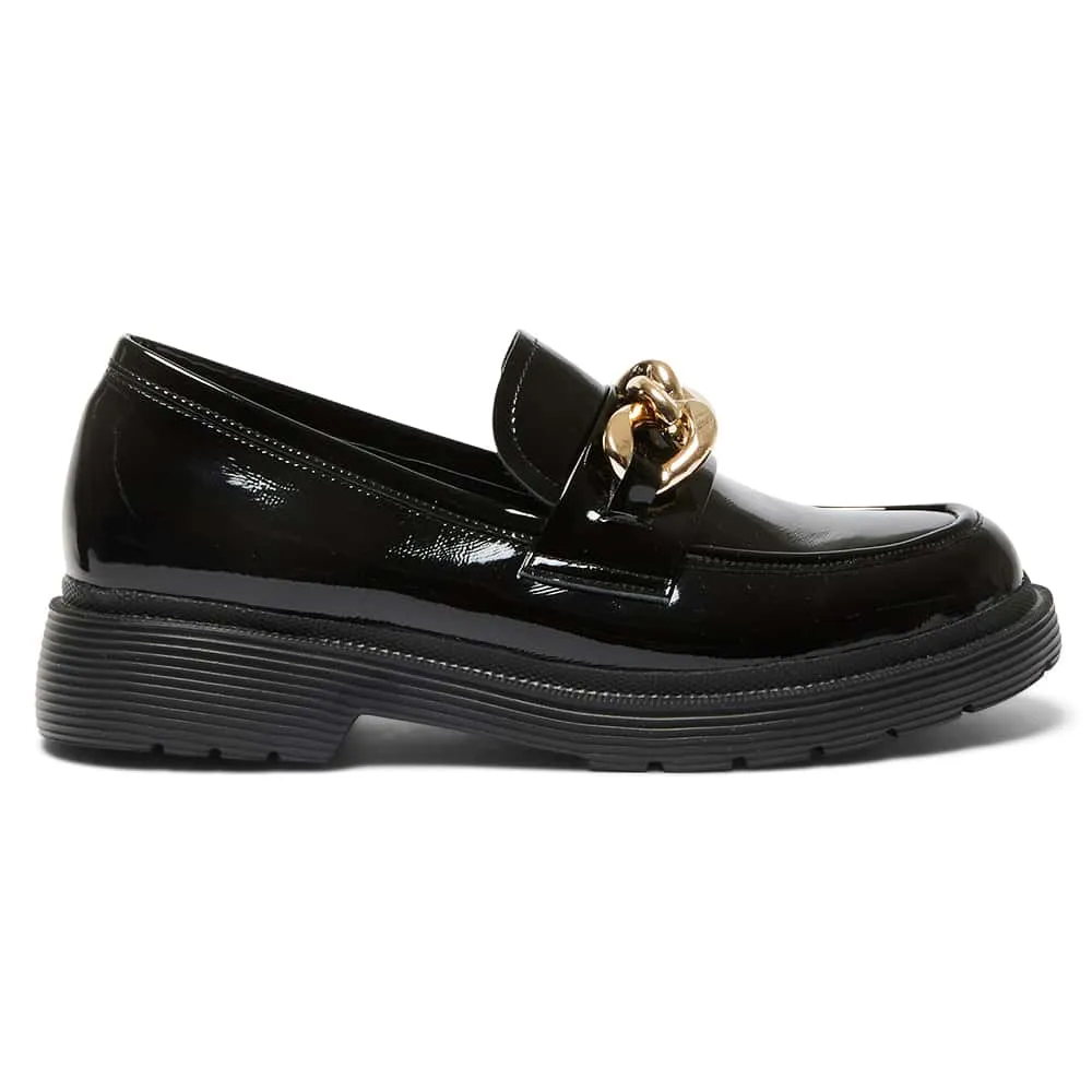 Eloise Loafer in Black Patent