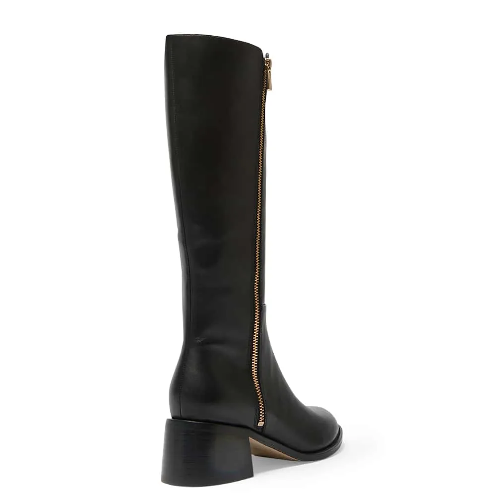 Emerson Boot in Black Leather