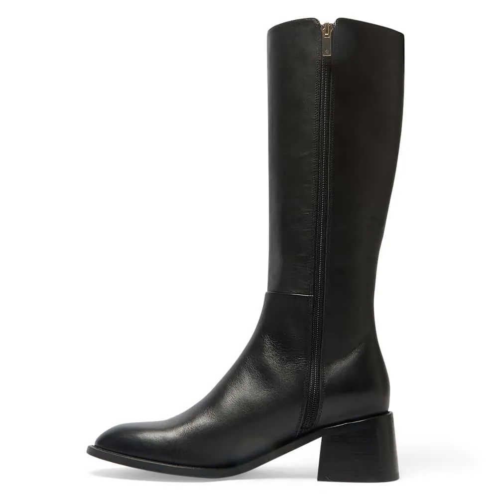 Emerson Boot in Black Leather