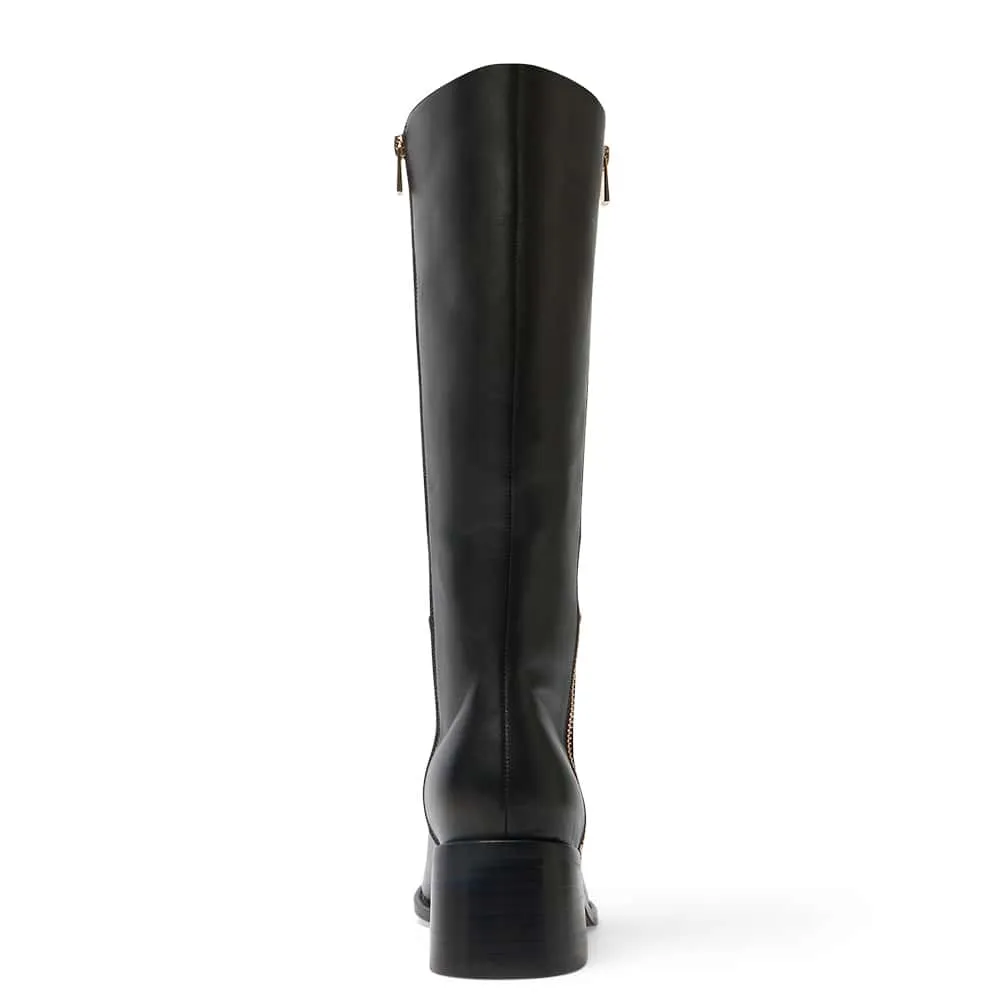 Emerson Boot in Black Leather