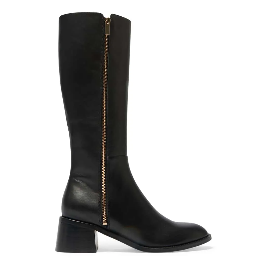 Emerson Boot in Black Leather