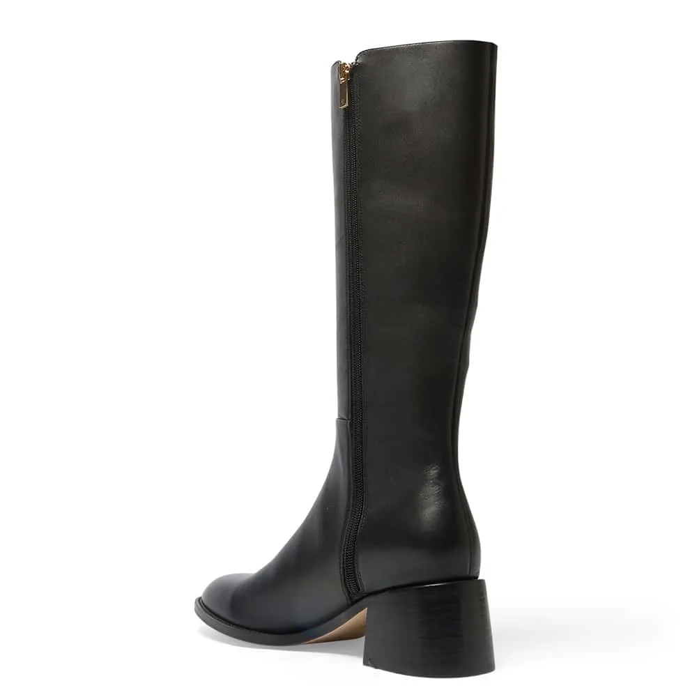 Emerson Boot in Black Leather