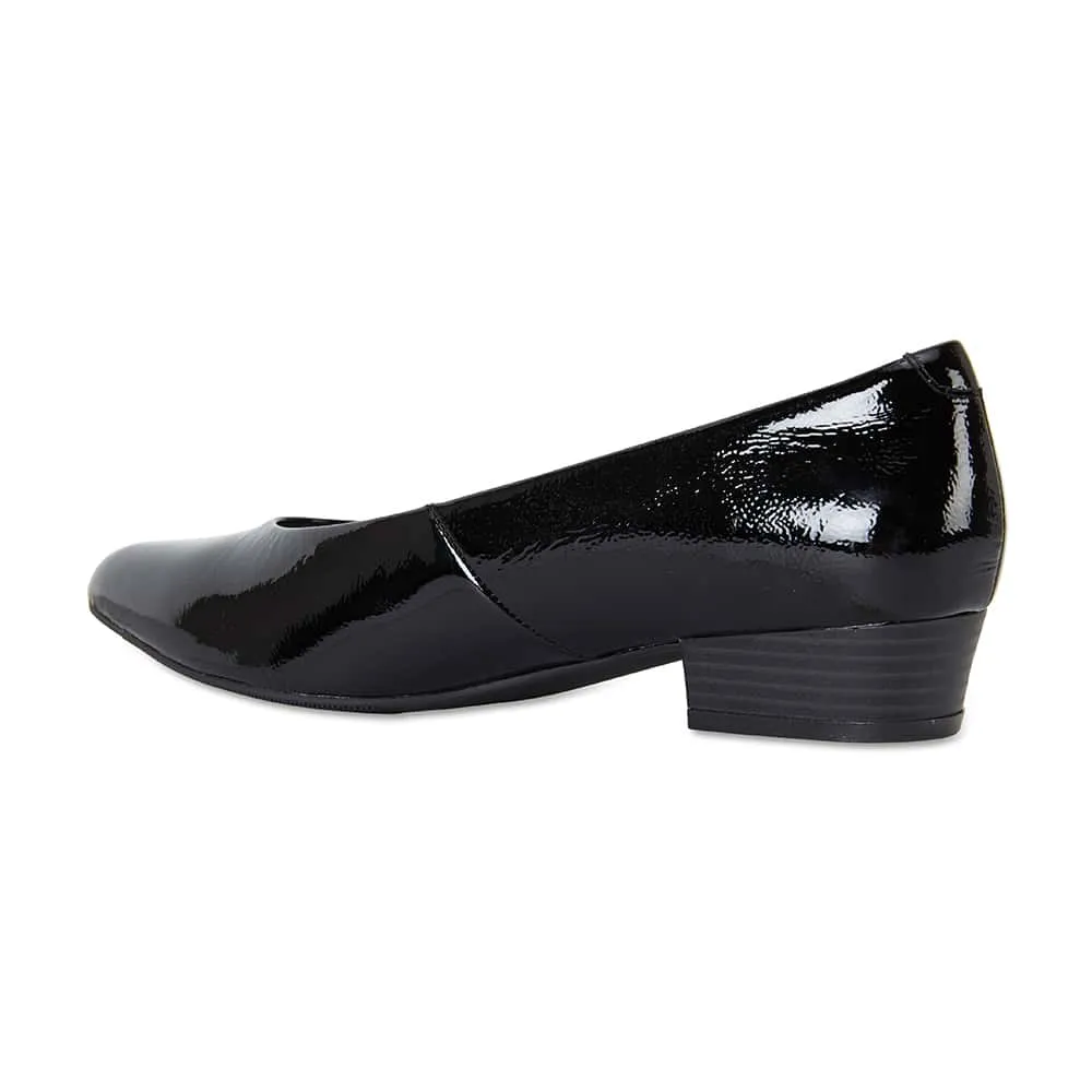 Emily Heel in Black Patent