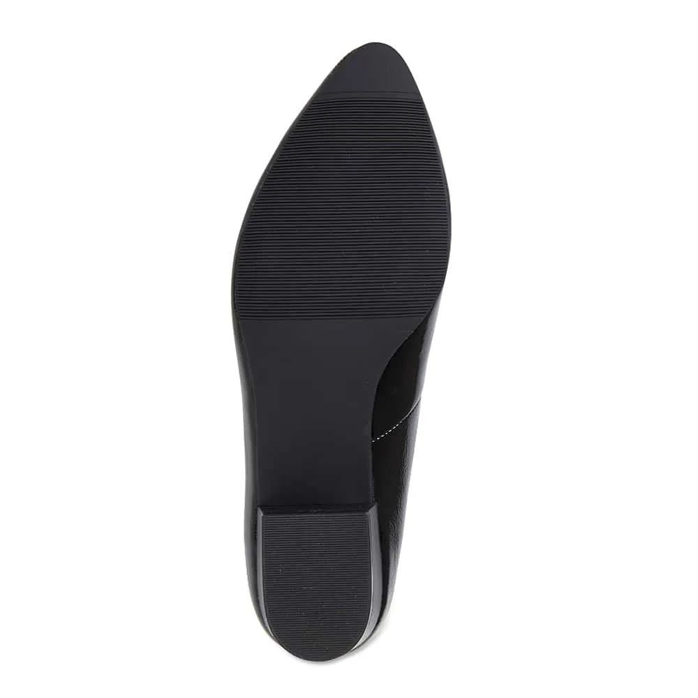 Emily Heel in Black Patent