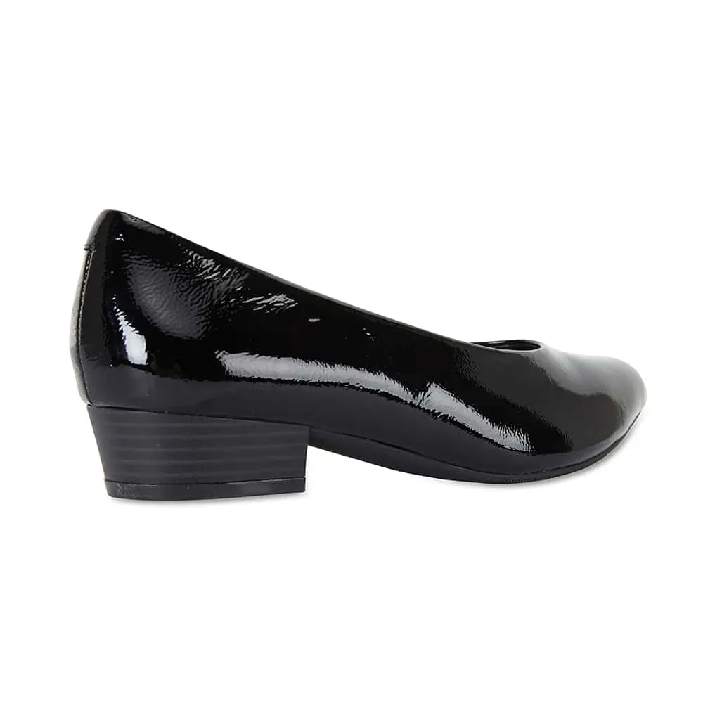 Emily Heel in Black Patent