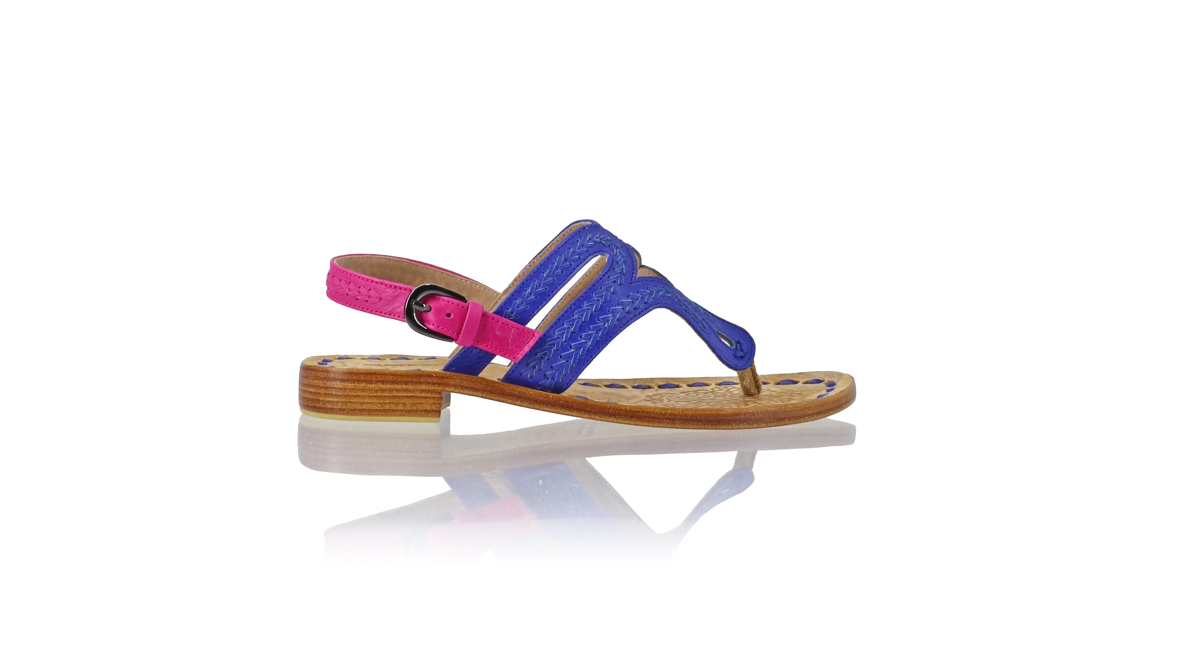 Emma 20mm Flat - Royal Blue & Fuschia