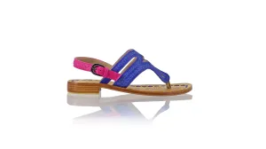 Emma 20mm Flat - Royal Blue & Fuschia