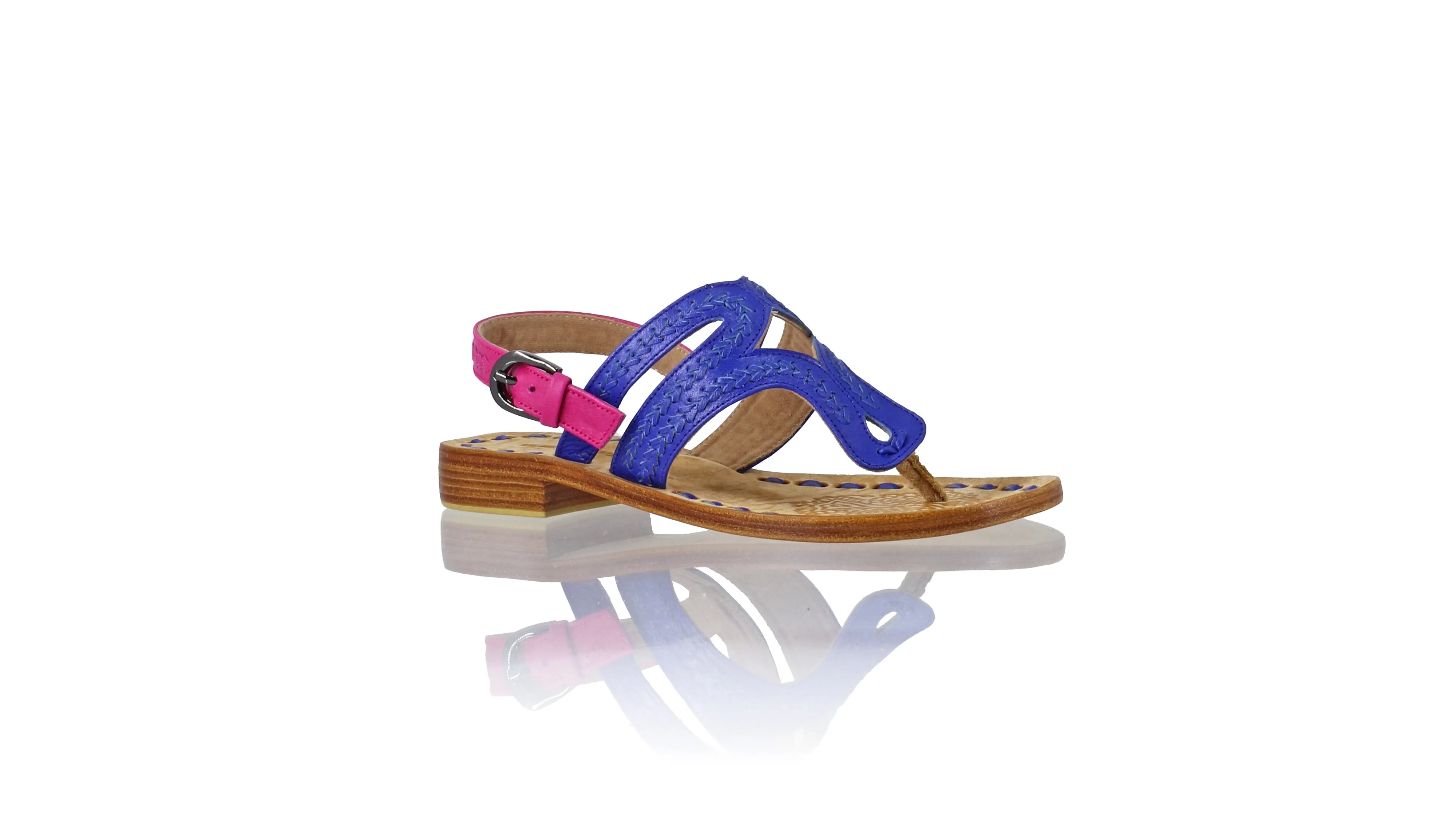 Emma 20mm Flat - Royal Blue & Fuschia