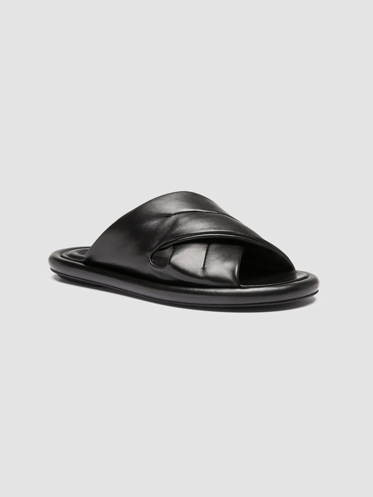 ESTENS 108 - Black Leather Slide