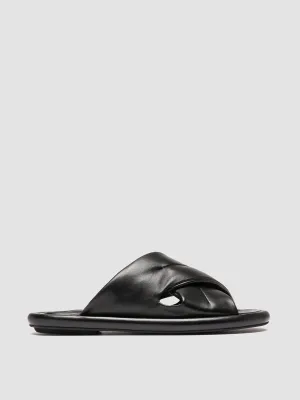 ESTENS 108 - Black Leather Slide