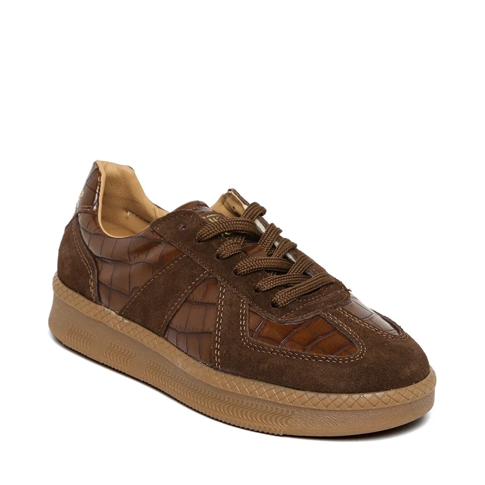 Euphoria Sneaker BROWN CROCO