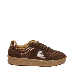 Euphoria Sneaker BROWN CROCO