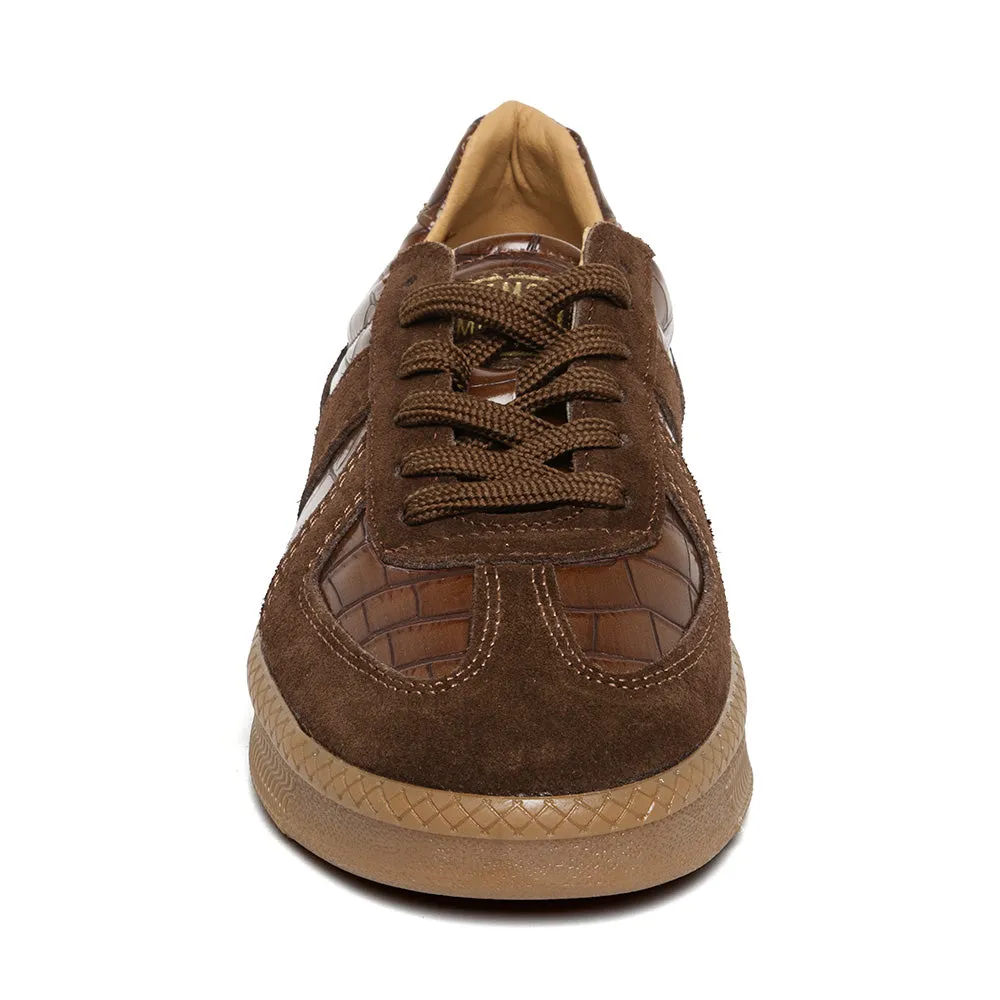 Euphoria Sneaker BROWN CROCO