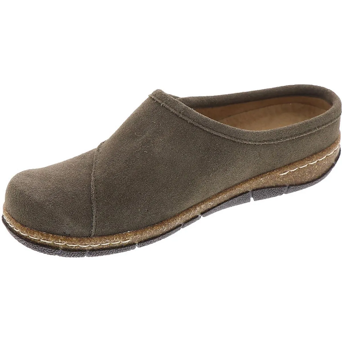 Ezra Womens Suede Cork Clogs