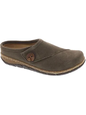 Ezra Womens Suede Cork Clogs