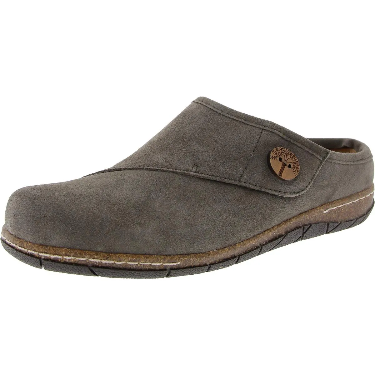 Ezra Womens Suede Cork Clogs