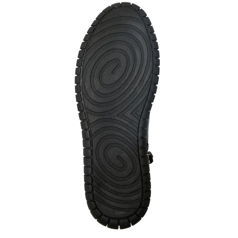 Factor Boot in Black On Black Leather