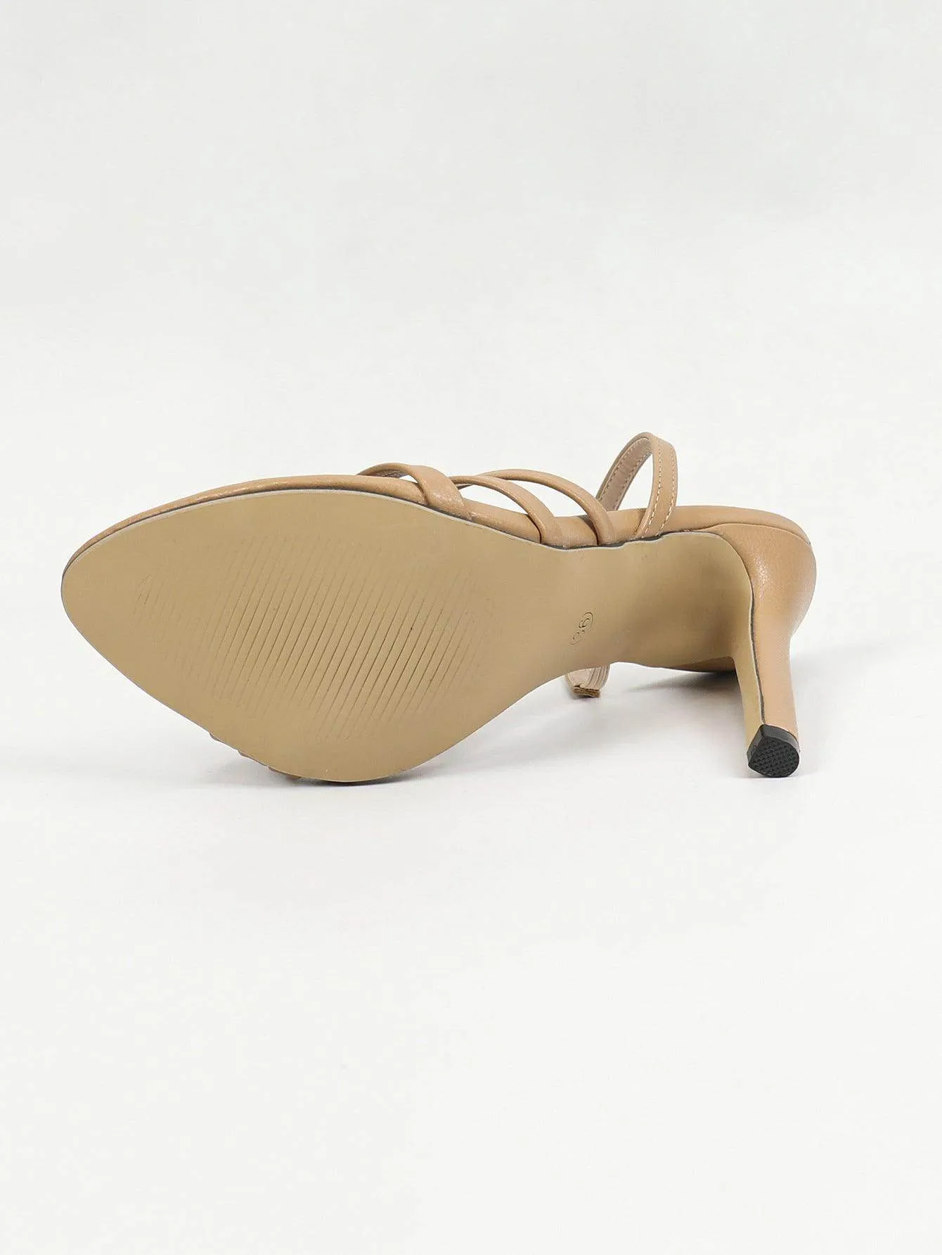 Faux Leather Pointy  Stiletto heel Sandals 816759108691