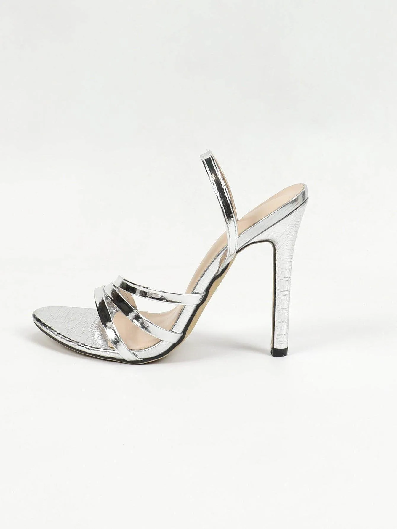 Faux Leather  Pointy Stiletto heel Sandals 816765684028