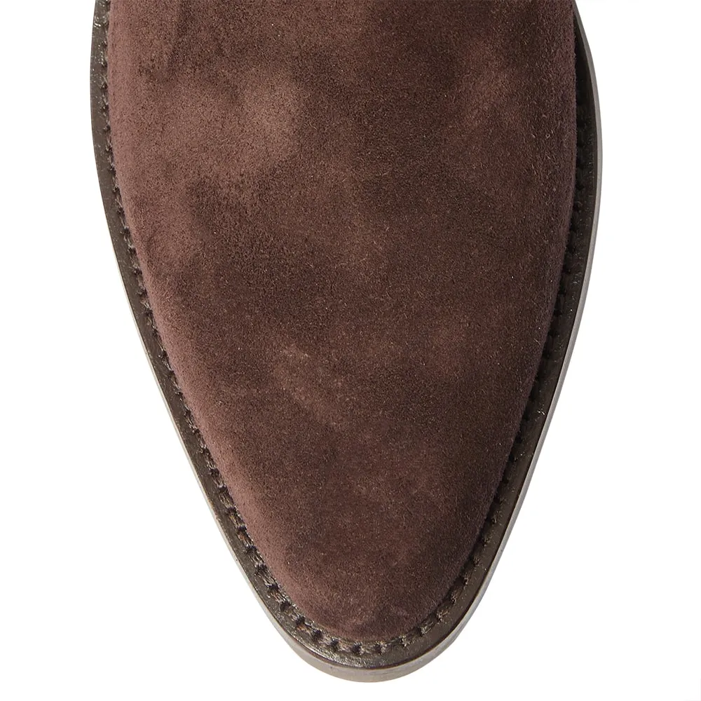 Federal Boot in Chocolate Suede Suede