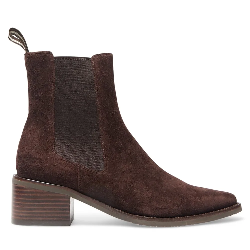 Federal Boot in Chocolate Suede Suede