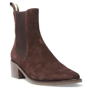 Federal Boot in Chocolate Suede Suede