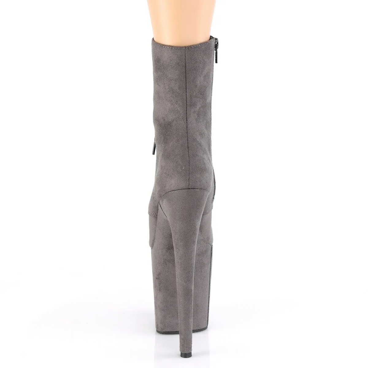 FLAMINGO-1020FS Grey Faux Suede/Grey Faux Suede