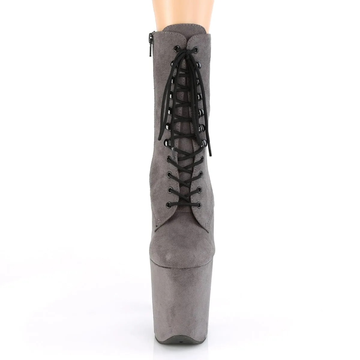 FLAMINGO-1020FS Grey Faux Suede/Grey Faux Suede