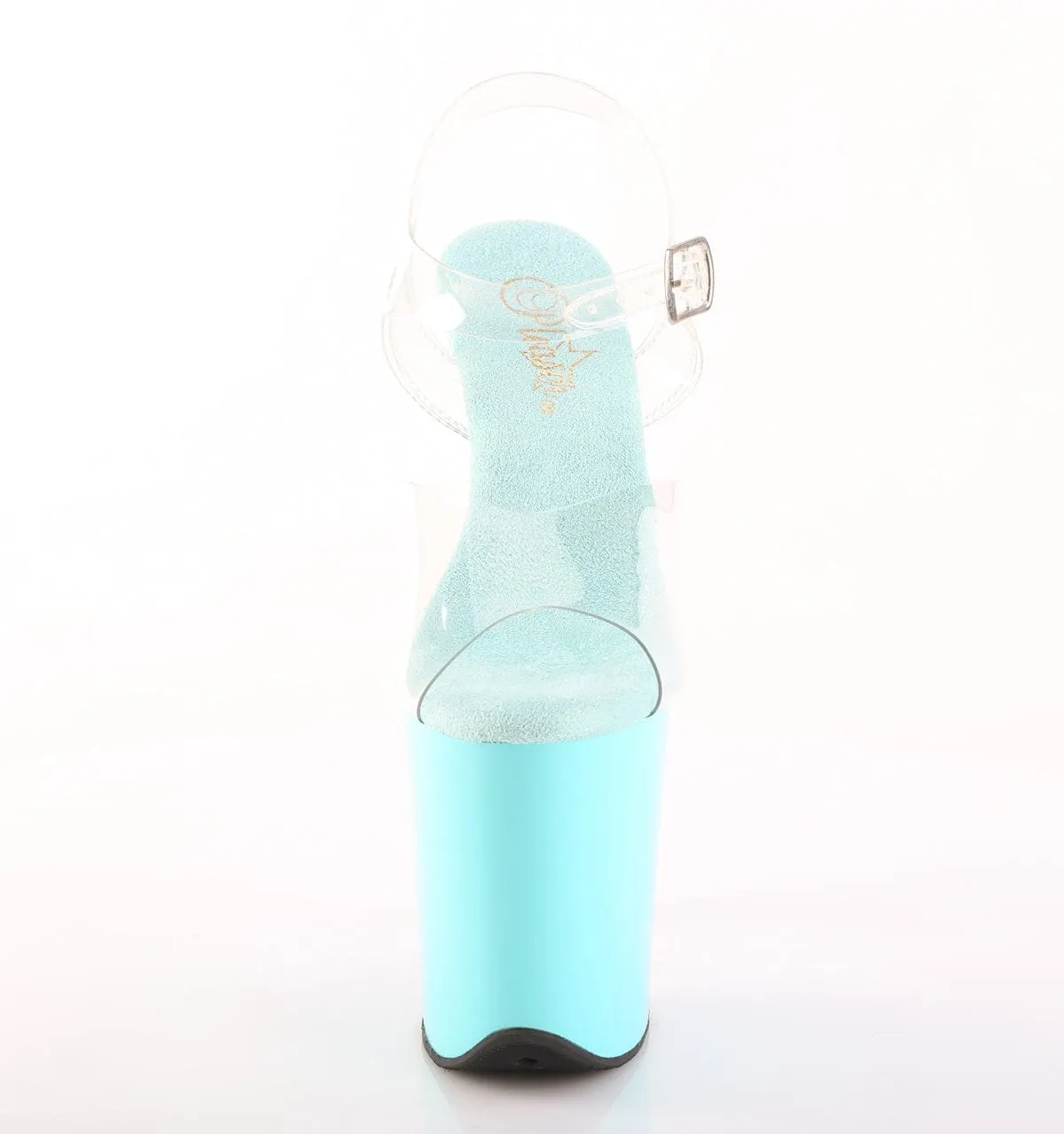 FLAMINGO-808 Platform Shoes Clear/Aqua