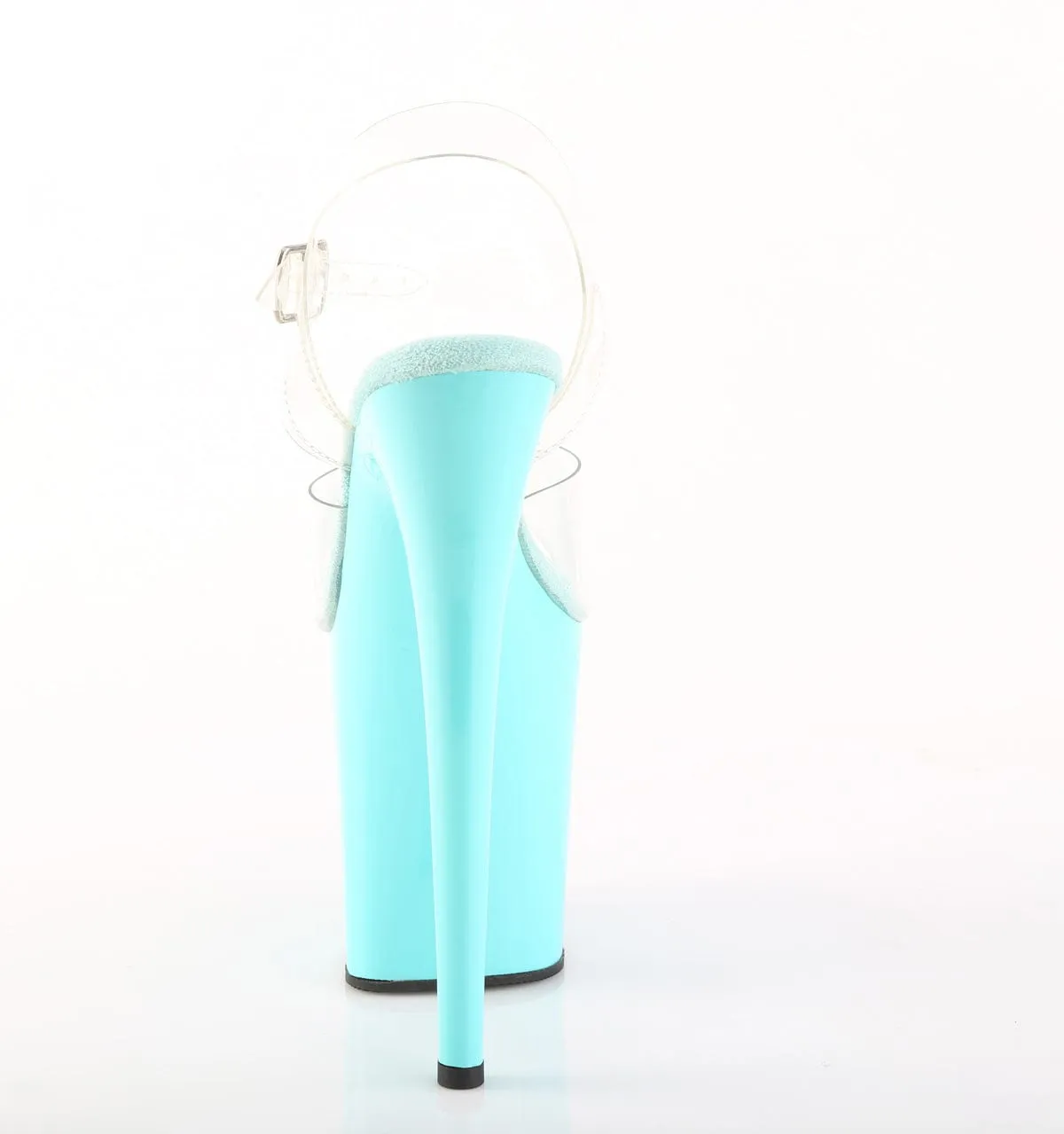 FLAMINGO-808 Platform Shoes Clear/Aqua
