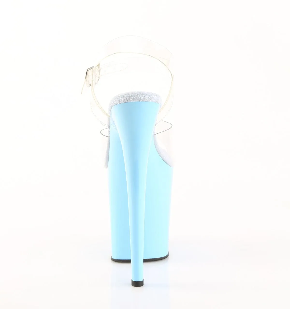 FLAMINGO-808 Platform Shoes Clear/Baby Blue