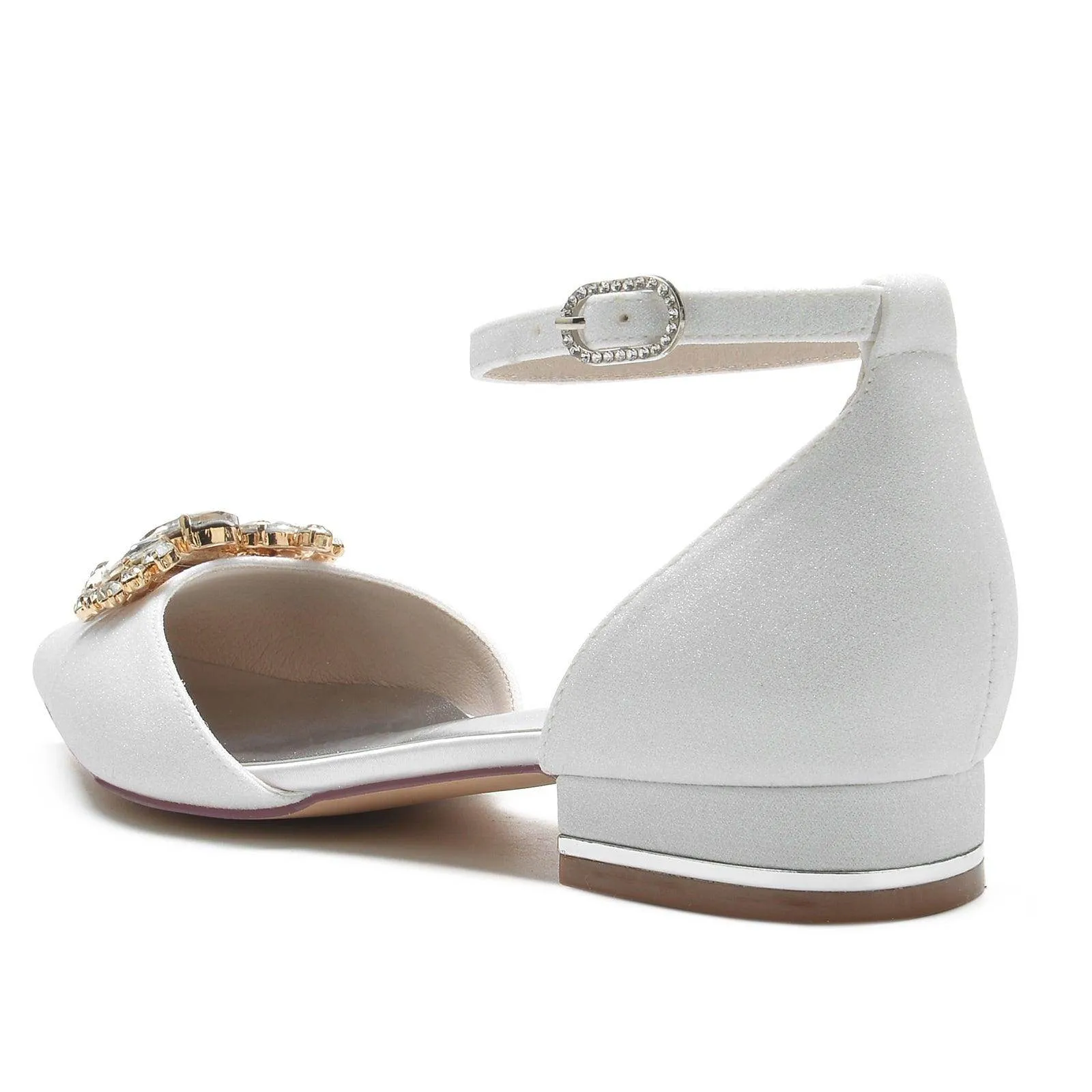 Flat Heel 2.5cm Glitter Shoes CK0241