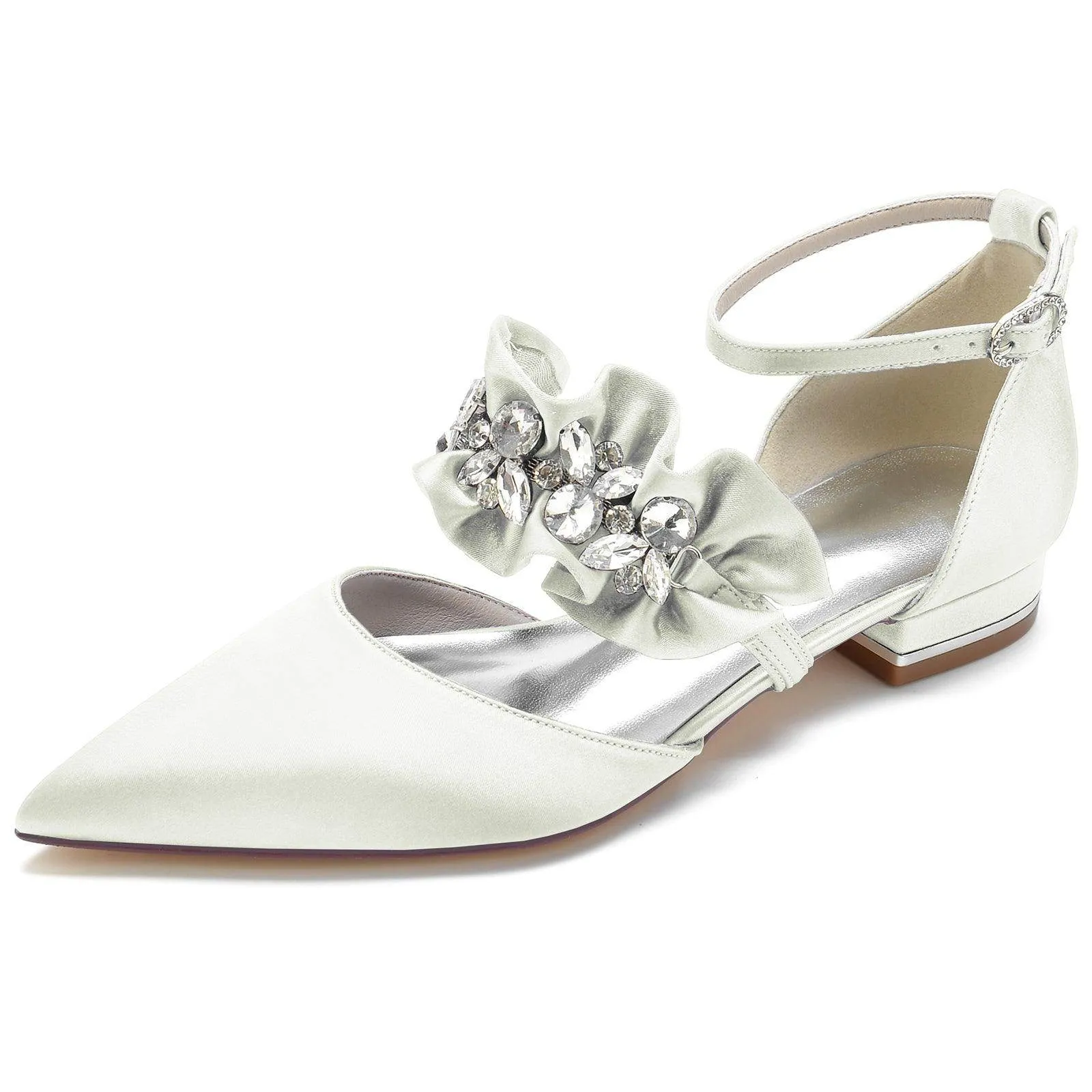 Flat Heel 2.5cm Silk-Like Shoes CK0246