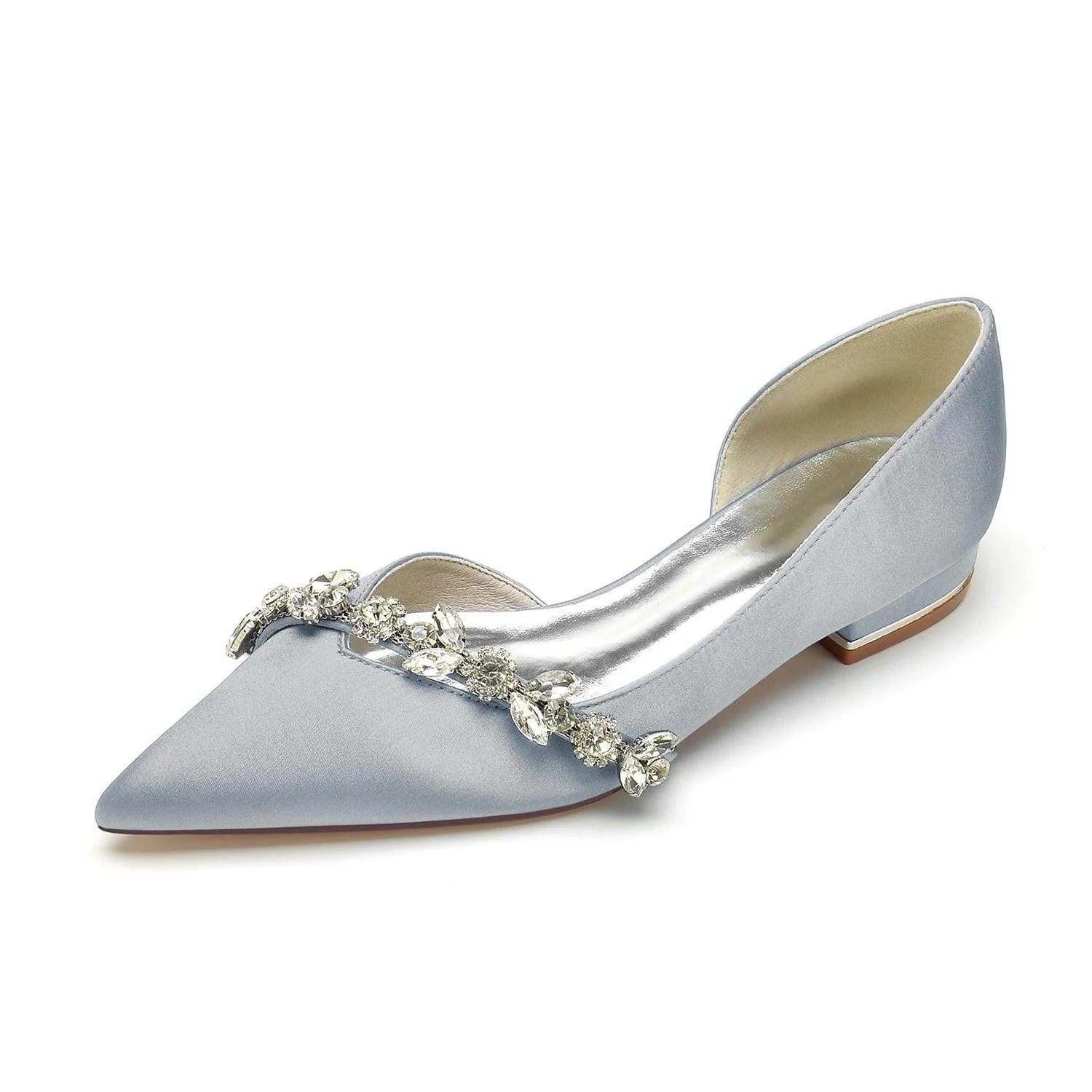 Flat Heel 2.5cm Silk-Like Shoes CK0361
