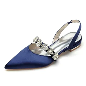 Flat Heel 2.5cm Silk-Like Shoes CK0362