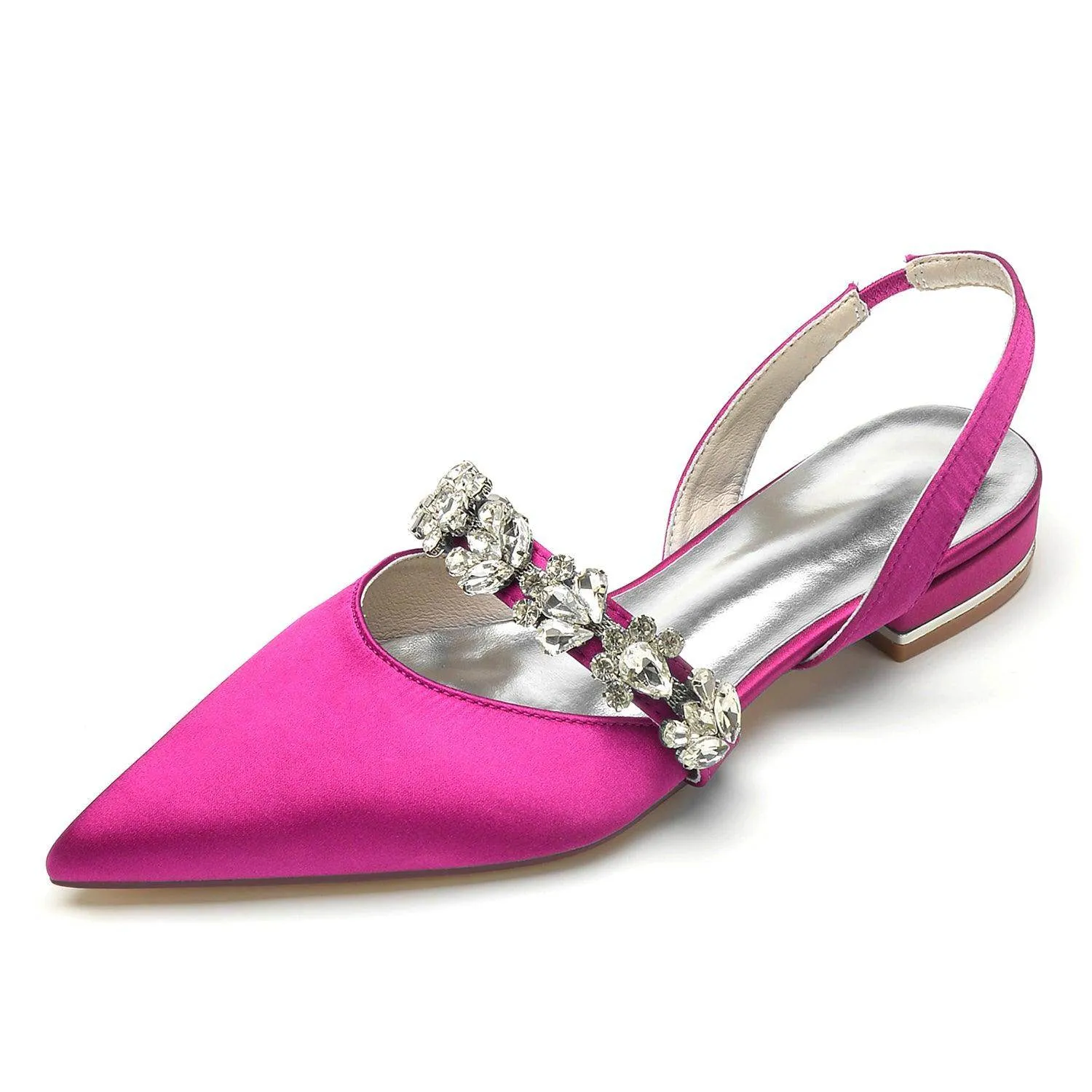 Flat Heel 2.5cm Silk-Like Shoes CK0362