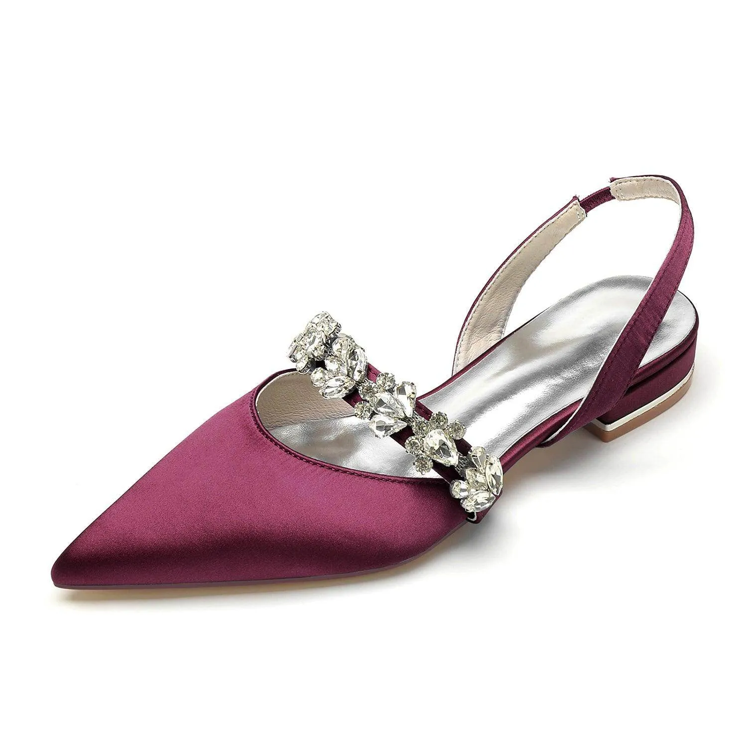 Flat Heel 2.5cm Silk-Like Shoes CK0362