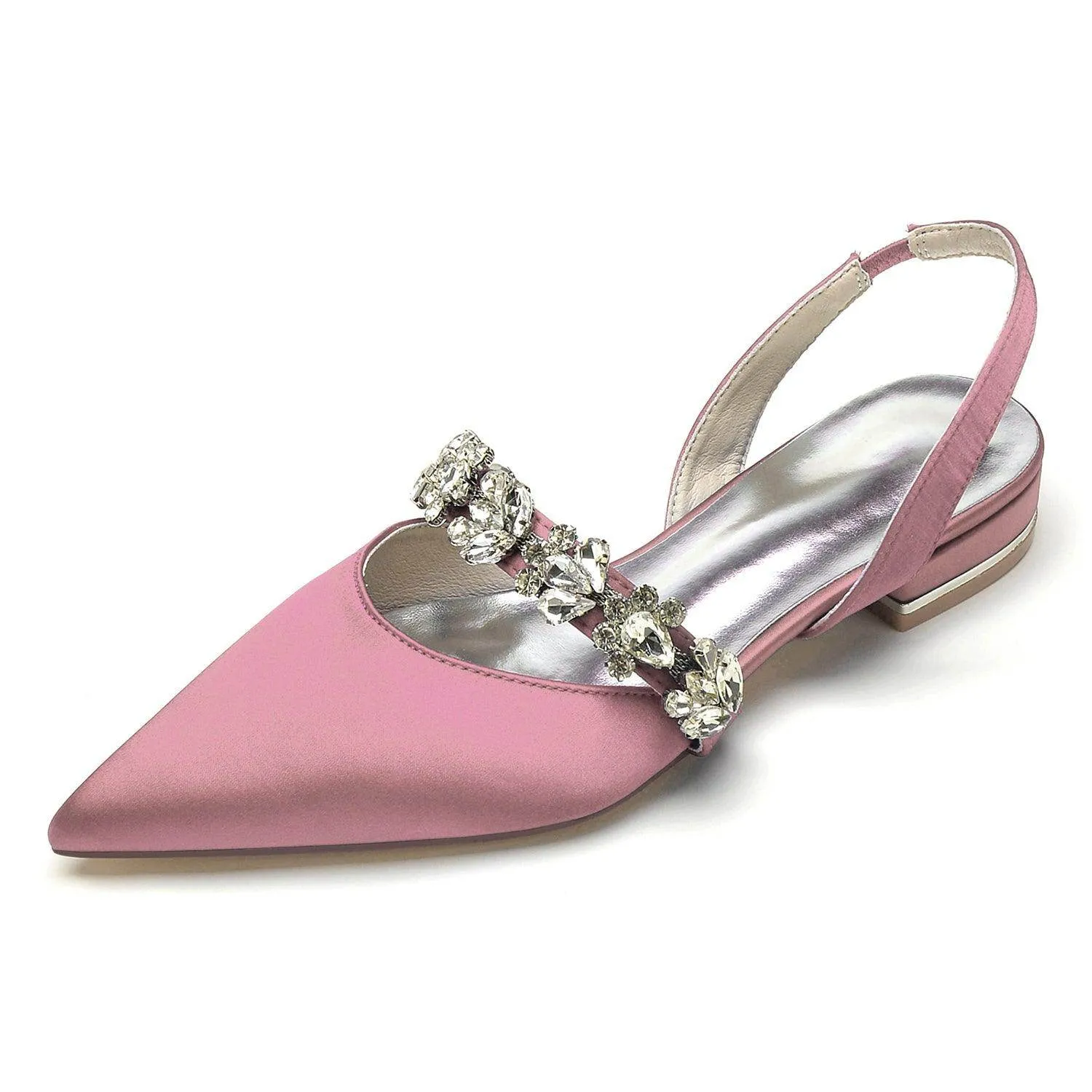 Flat Heel 2.5cm Silk-Like Shoes CK0362