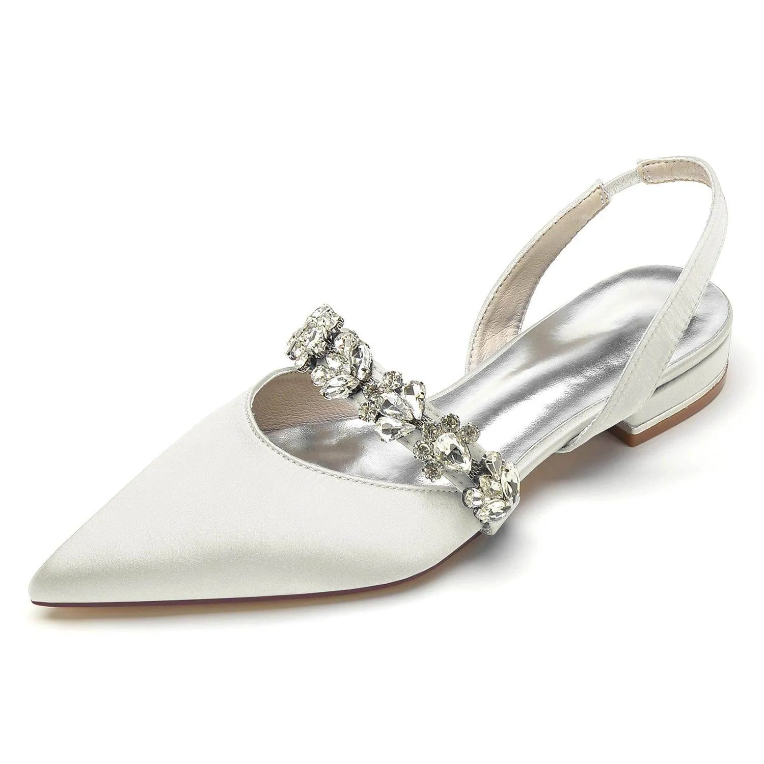 Flat Heel 2.5cm Silk-Like Shoes CK0362