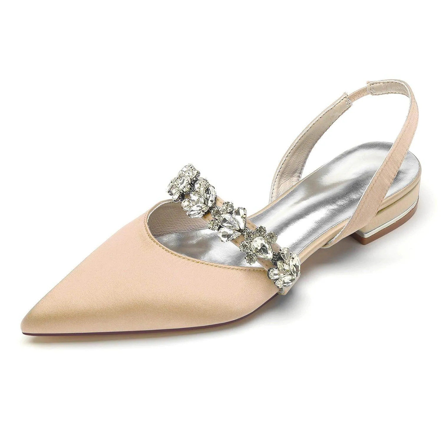 Flat Heel 2.5cm Silk-Like Shoes CK0362