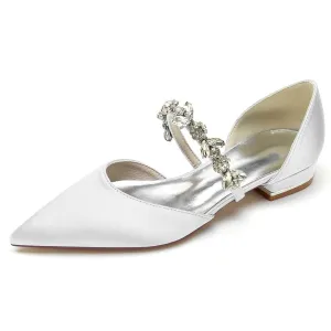 Flat Heel 2.5cm Silk-Like Shoes CK0363